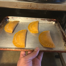 Load image into Gallery viewer, Thanksgiving Brussels sprouts bacon and cheese empanadillas X 4