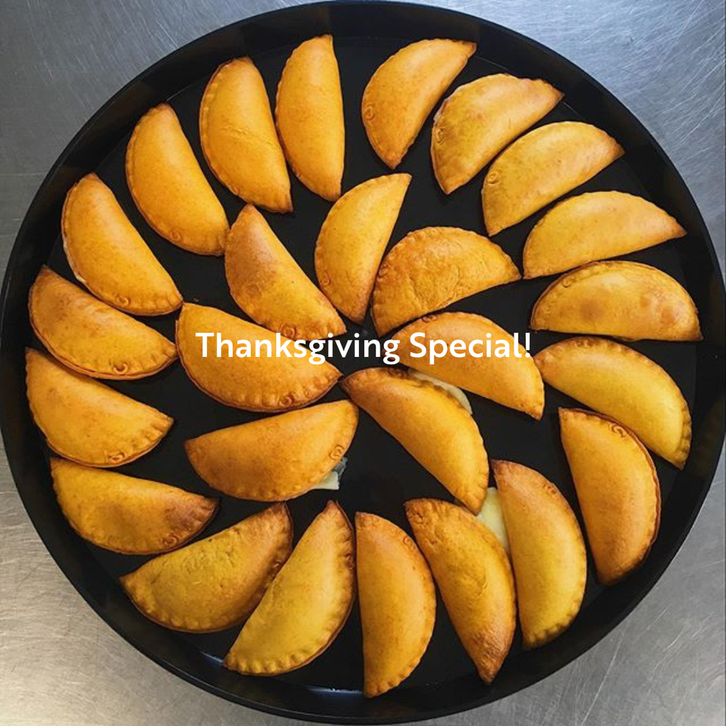 Thanksgiving Brussels sprouts bacon and cheese empanadillas X 4